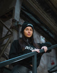 Brûler Beanie Bobble Hat | BLACK