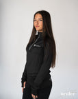 Long Half-Zip Jacket - Black